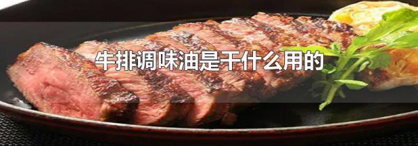 牛排调味油是干什么用的