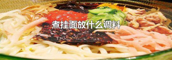 煮挂面放什么调料