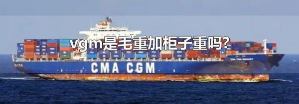 vgm是毛重加柜子重吗?