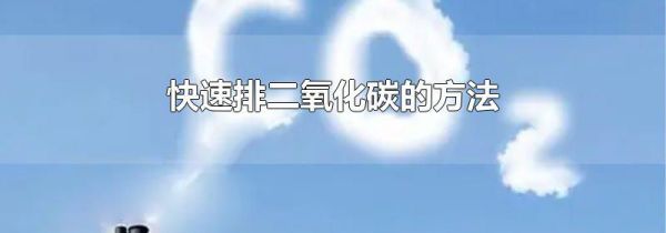 快速排二氧化碳的方法