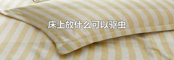 床上放什么可以驱虫