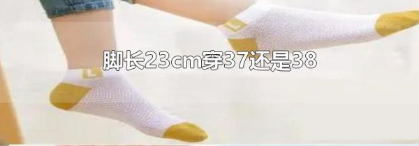 脚长23cm穿37还是38