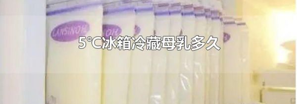5℃冰箱冷藏母乳多久