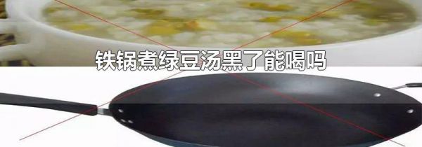 铁锅煮绿豆汤黑了能喝吗