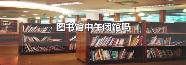 图书馆中午闭馆吗