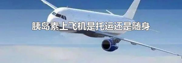 胰岛素上飞机是托运还是随身