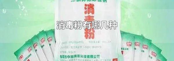 消毒粉有哪几种