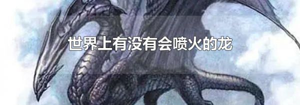 世界上有没有会喷火的龙