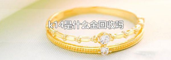 k14是什么金回收吗