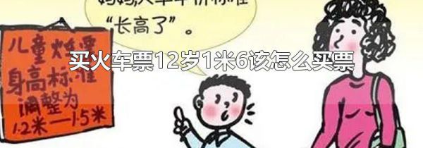 买火车票12岁1米6该怎么买票