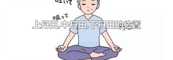 上丹田,中丹田,下丹田的位置