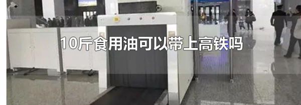 10斤食用油可以带上高铁吗