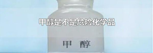 甲醇是不是危险化学品