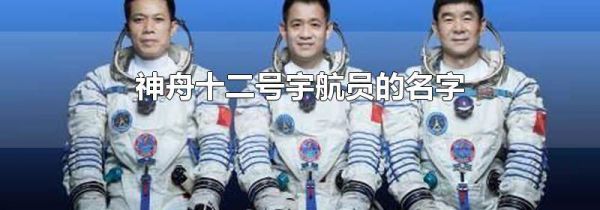 神舟十二号宇航员的名字