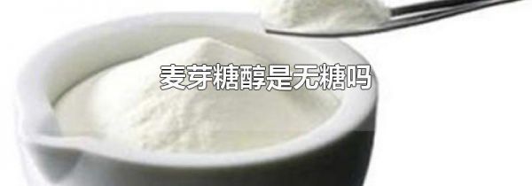 麦芽糖醇是无糖吗
