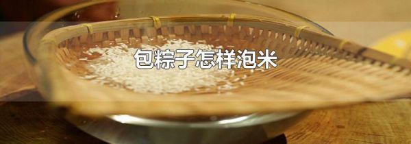包粽子怎样泡米