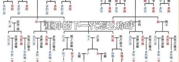 重孙的下一代怎么称呼