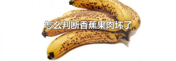 怎么判断香蕉果肉坏了