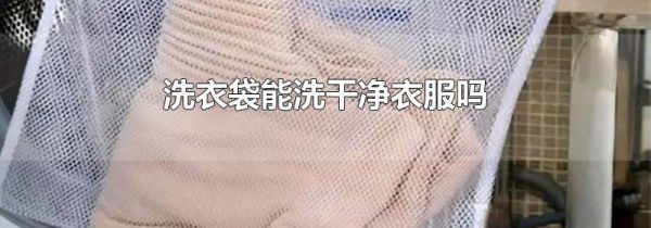 洗衣袋能洗干净衣服吗
