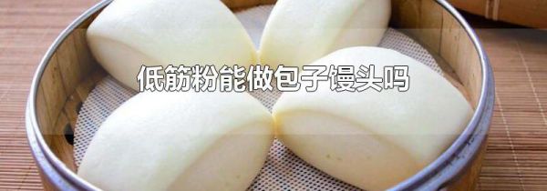 低筋粉能做包子馒头吗
