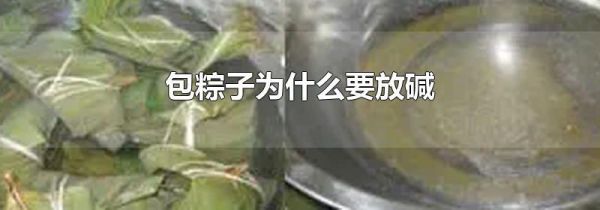 包粽子为什么要放碱