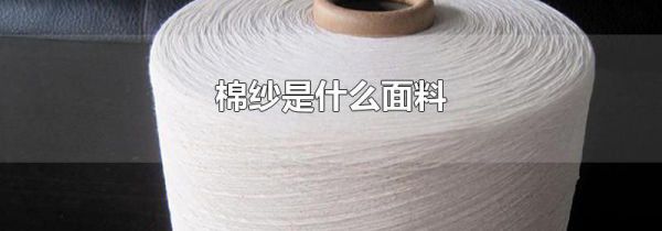 棉纱是什么面料