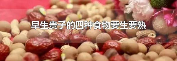 早生贵子的四种食物要生要熟