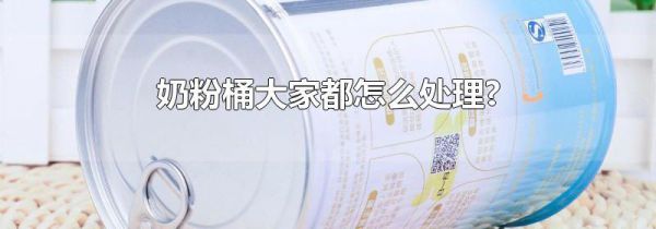 奶粉桶大家都怎么处理?