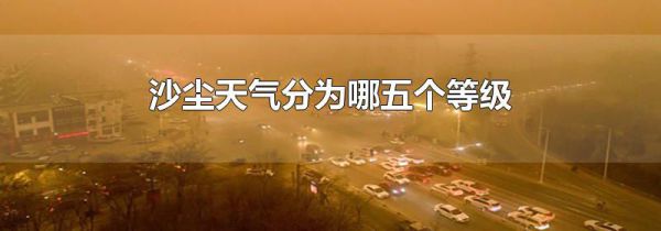 沙尘天气分为哪五个等级