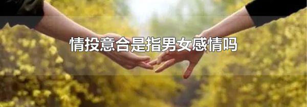 情投意合是指男女感情吗
