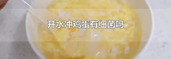 开水冲鸡蛋有细菌吗