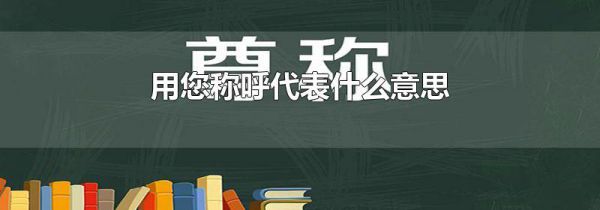 用您称呼代表什么意思