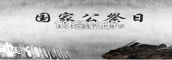1213是什么日子