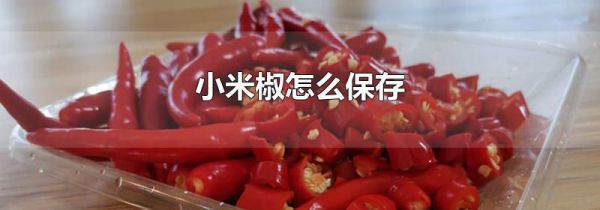小米椒怎么保存