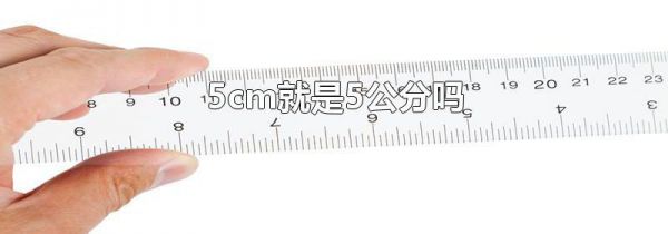 5cm就是5公分吗