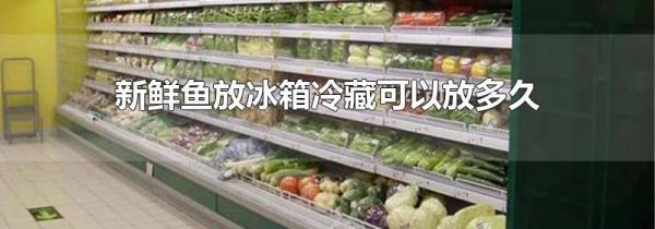 新鲜鱼放冰箱冷藏可以放多久