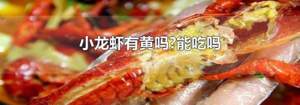小龙虾有黄吗?能吃吗
