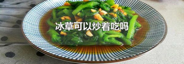 冰草可以炒着吃吗