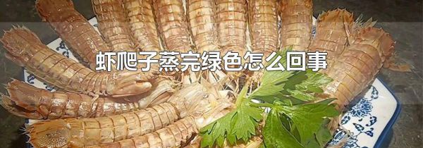 虾爬子蒸完绿色怎么回事