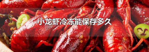 小龙虾冷冻能保存多久