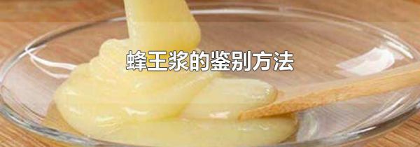 蜂王浆的鉴别方法