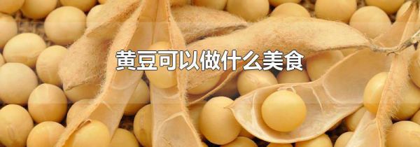 黄豆可以做什么美食