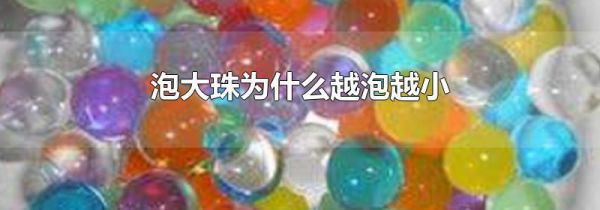 泡大珠为什么越泡越小