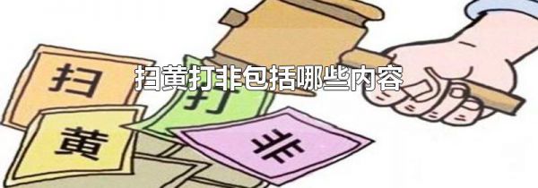 扫黄打非包括哪些内容