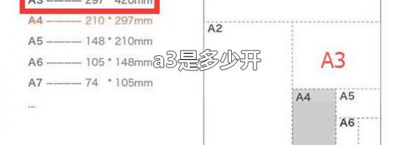 a3是多少开