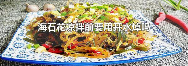 海石花凉拌前要用开水焯吗