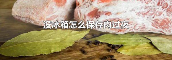 没冰箱怎么保存肉过夜