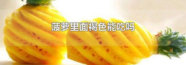 菠萝里面褐色能吃吗