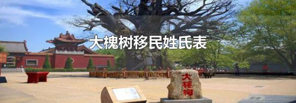大槐树移民姓氏表