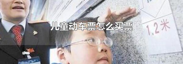 儿童动车票怎么买票